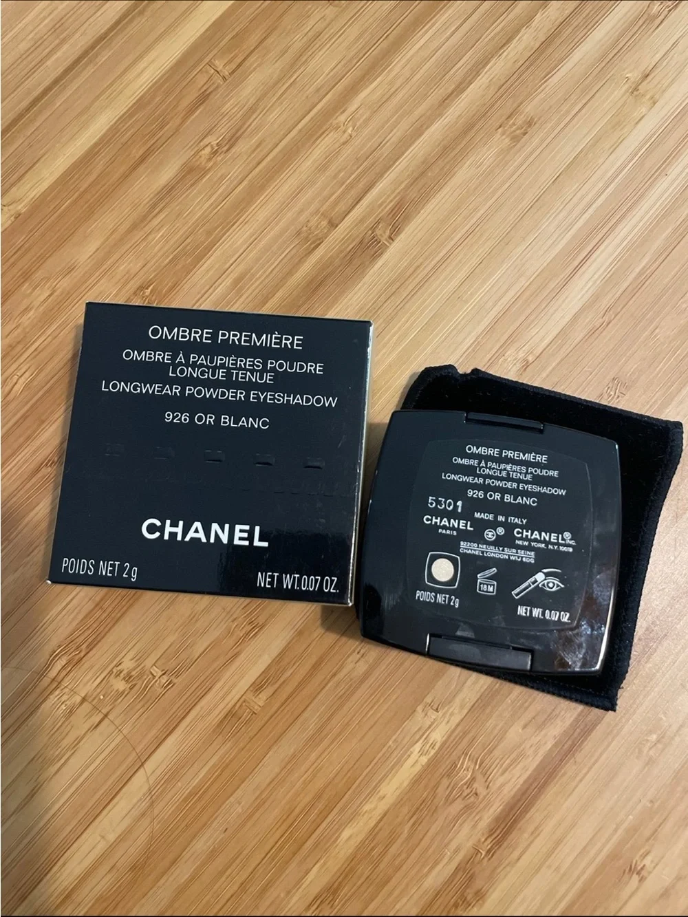 CHANEL Ombre Première Longwear 926 OR Blanc Powder Eyeshadow LIMITED EDITION